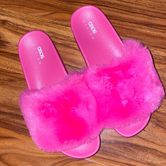 ASOS Shoes - Beautiful ASOS Fluffy Slides